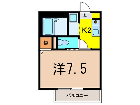 カネシマハイツの物件間取画像